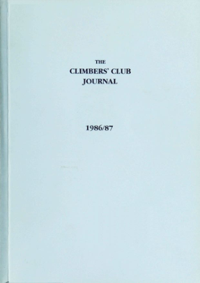Climbers' Club 1986-87 Journal cover